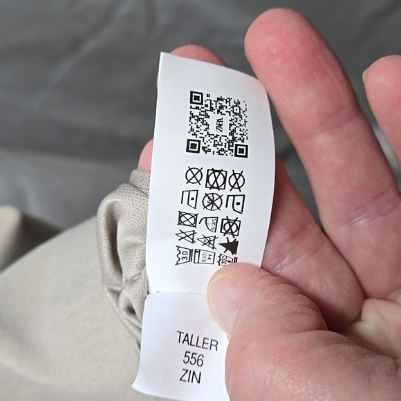 Zara, Mini Dress, Fitted, Cream, Taupe, XS, Fully Lined, Stretch, Polyester - Picture 4 of 16